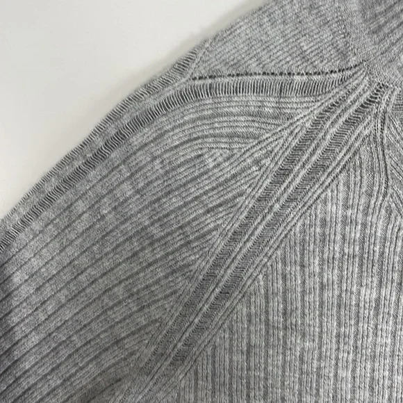 Repetto Gray Knit Mock Neck Long Sleeve Sweater. M. - Picture 4 of 13